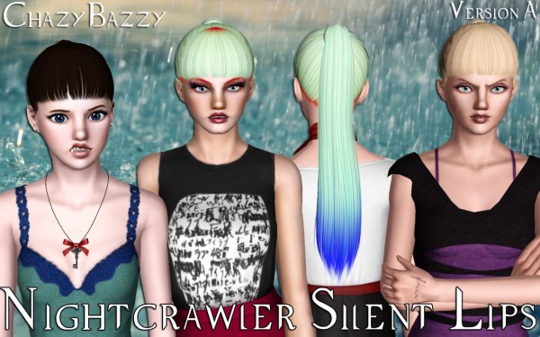 Nightcrawler Silent Lips by Chazy Bazzy for Sims 3