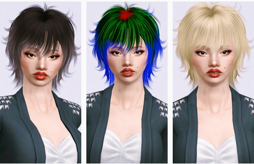 Peggy`s 789 hairstyle retxtured by Beaverhausen for Sims 3