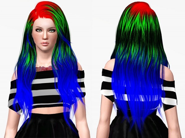 Stealthic Heaventide hairstyle retextured by Chantel Sims for Sims 3