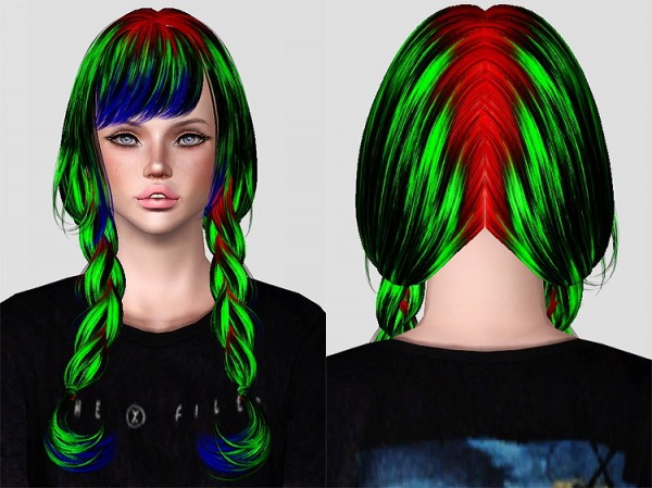 Skysims 225 hairstyle retextured by Chantel Sims for Sims 3