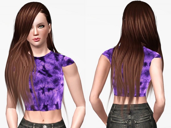 Stealthic Valo hairstyle retextured by Chantel Sims for Sims 3