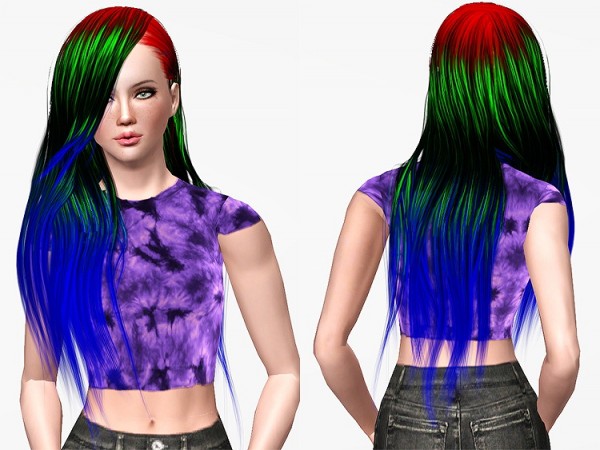 Stealthic Valo hairstyle retextured by Chantel Sims for Sims 3