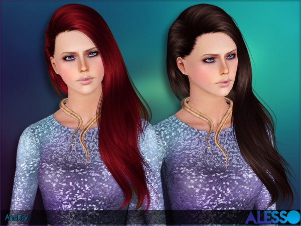 Anchor hairstyle by Alesso by The Sims Resource for Sims 3