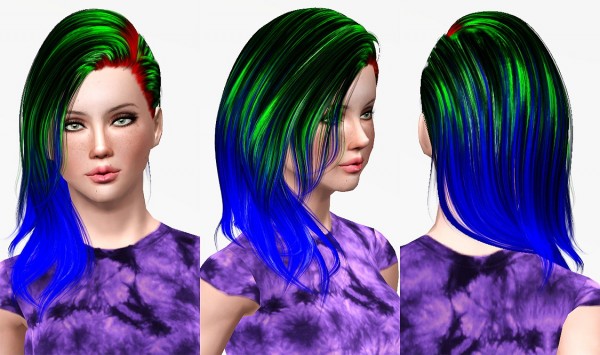 Alesso`s Wine hairstyle retextured by Chantel Sims for Sims 3