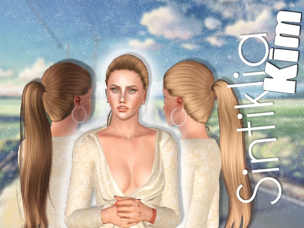 Sintiklia`s Kim hairstyle converted from TS4 to TS3 by Artemis by The Sims Resource for Sims 3