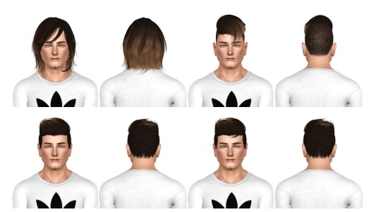 Male Hair Dump 1 by July Kapo for Sims 3