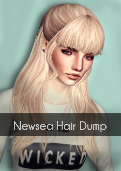 Newsea`s hair dump by Magically Delicious for Sims 3