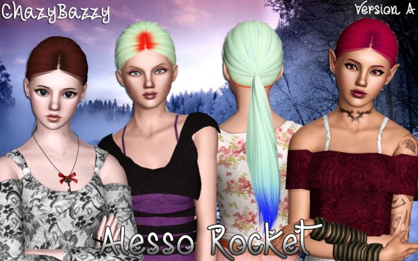 Alesso`s Rocket hairstyle retextured by Chazy Bazzy for Sims 3
