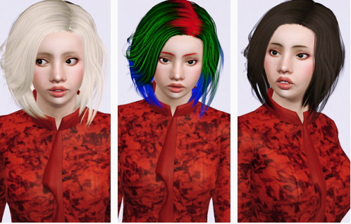 Stealthic’s Vapor hairstyle converted from TS 4 to TS3 by Beaverhausen for Sims 3