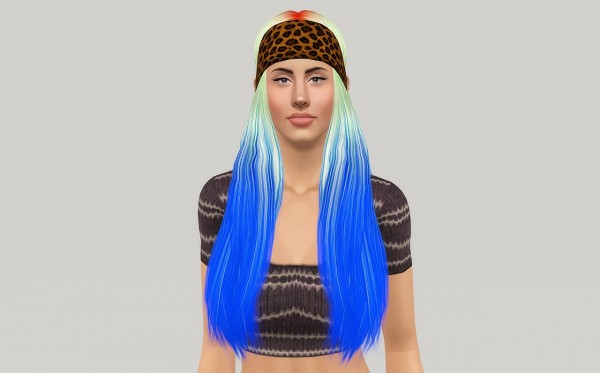 Modish Kitten Woodstock hairstyle retextured by Fanaskher for Sims 3