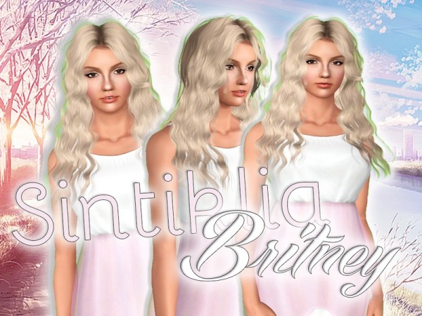 Sintiklia`a Britney hairstyle retextured by Artemis by The Sims Resource for Sims 3