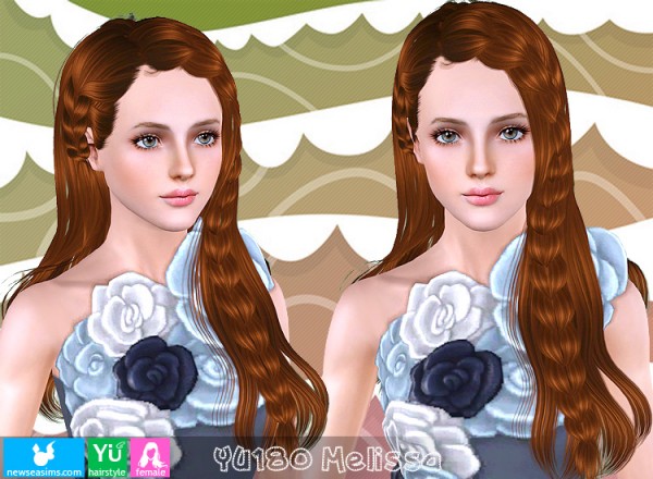 YU180 Melissa hairstyle by NewSea for Sims 3