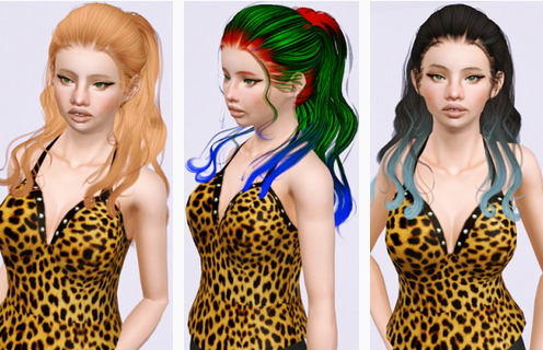 Newsea`s Isabel hairstyle retextured by Beaverhausen for Sims 3