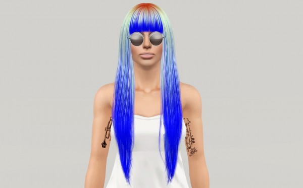 Cazy`s Izzy hairstyle retextured by Fanaskher for Sims 3