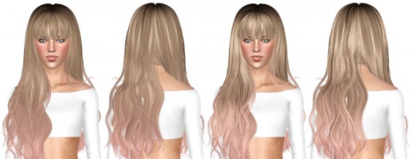 Alesso`s Cliche, Newsea`s Della and Skysims 259 hairstyle retextured by July Kapo for Sims 3