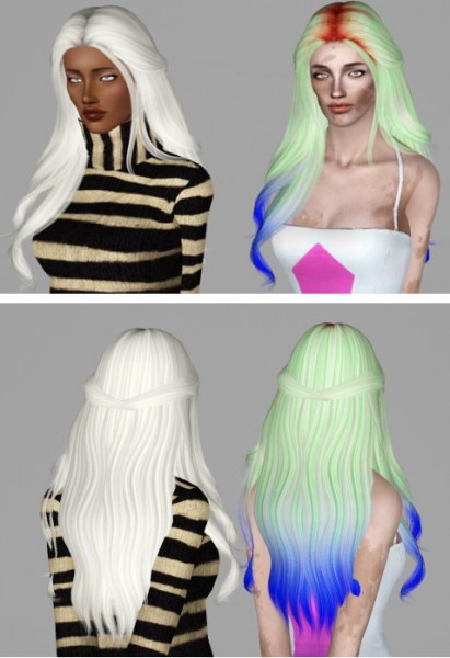 Nightcrawler’s Milady hairstyle retextured by Electra Heart Sims for Sims 3