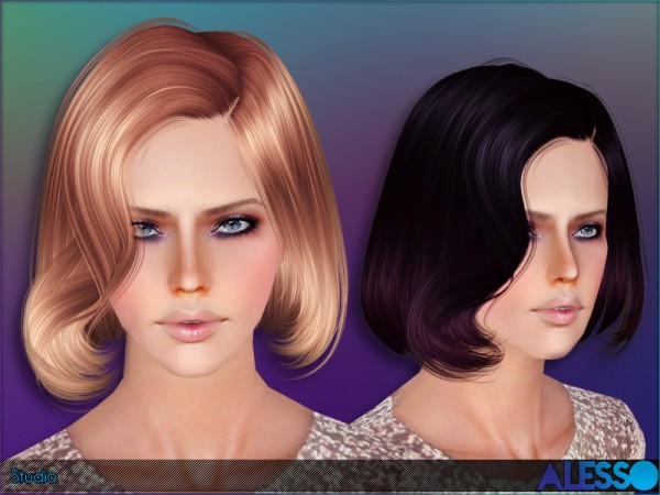 Studio hairstyle for TS 3 by Alesso by The Sims Resource for Sims 3