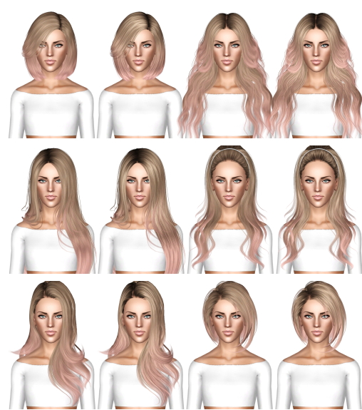 HAIR DUMP 7 by July Kapo for Sims 3