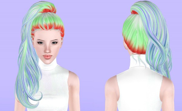 Newsea`s Sweet Villain hairstyle retextured by Porcelain Warehouse for Sims 3