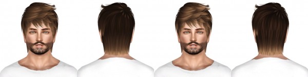 Ade Darma Jack hairstyle retextured by July Kapo for Sims 3