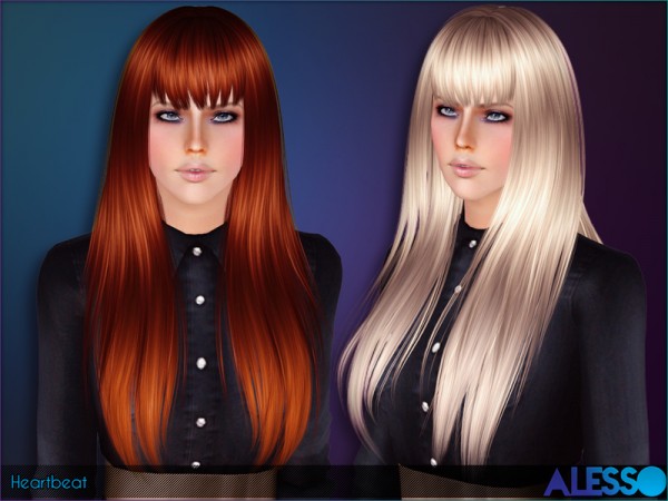 Heartbeat hairstyle for TS 3 by Alesso by The Sims Resource for Sims 3