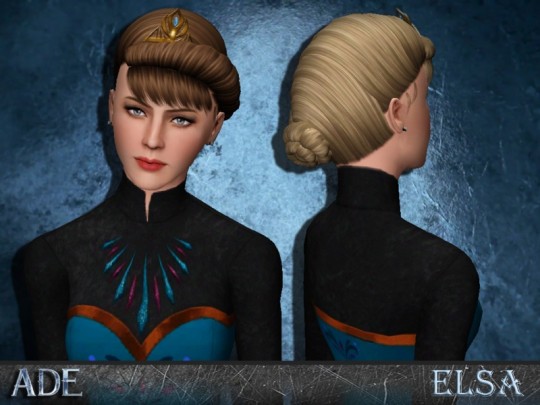 Elsa Hairstyle by Ade Darma by The Sims Resource - Sims 3 Hairs