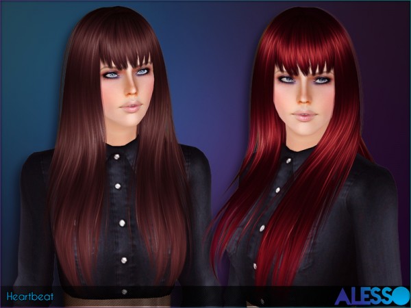 Heartbeat hairstyle for TS 3 by Alesso by The Sims Resource for Sims 3