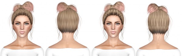 Sintiklia`s Zoella hairstyle retextured by July Kapo for Sims 3