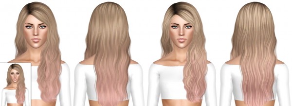 Cazy`s Amelia hairstyle retextured by July Kapo for Sims 3
