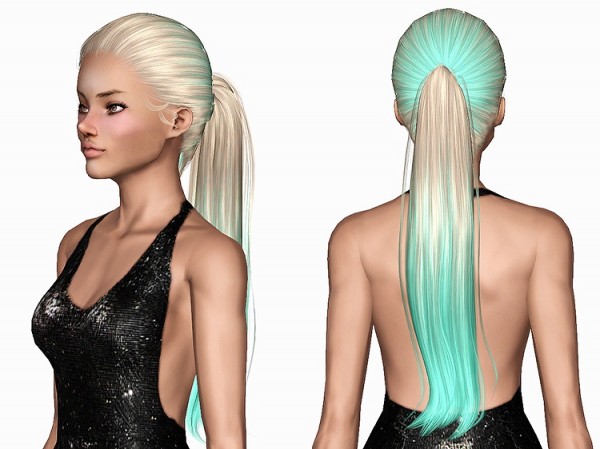Sintiklia Kim hairstyle retextured by Chantel Sims for Sims 3