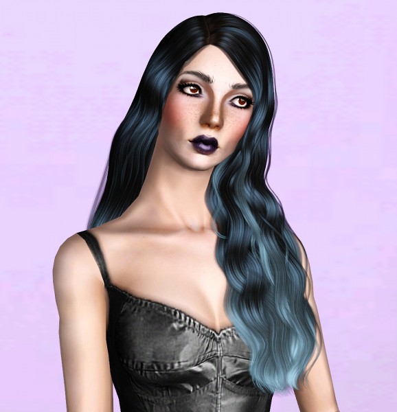 Cazy`s Amelia hairstyle retextured by Thecnihs for Sims 3