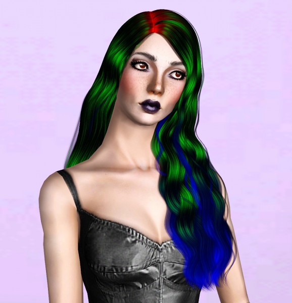 Cazy`s Amelia hairstyle retextured by Thecnihs for Sims 3