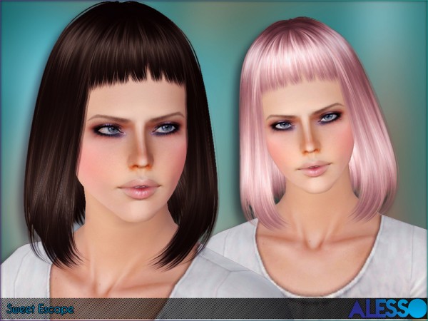 Sweet Escape hairstyle by Alesso by The Sims Resource for Sims 3