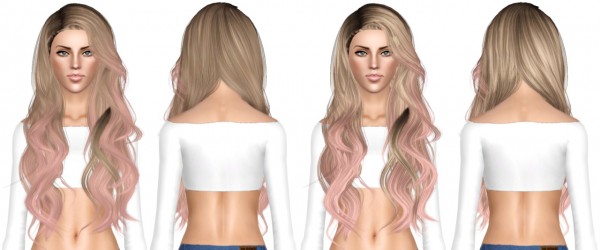 Stealthic Prisma hairstyle retextured by July Kapo for Sims 3