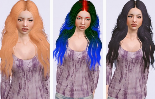 Artemis’ Conversion of Stealthic’s Sanctuary hairstyle by Beaverhausen for Sims 3