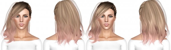 Stealthic Daughter hairstyle retextured by July Kapo for Sims 3