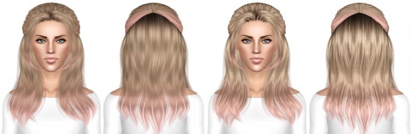 Alesso`s Nana and Alesso`s Stone hairstyles retextured by July Kapo for Sims 3