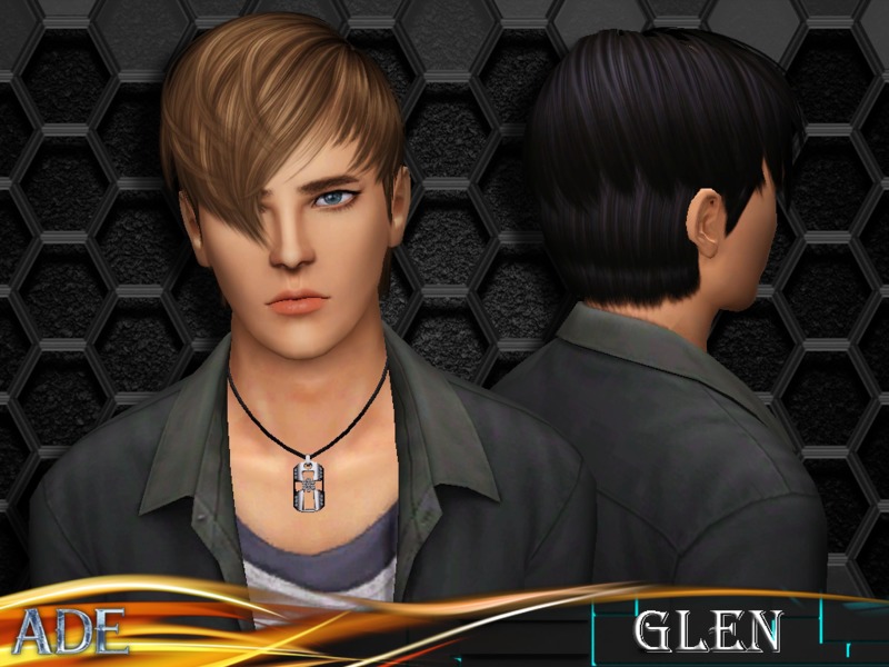 Ade Glen By Ade Darma By The Sims Resource Sims Hairs