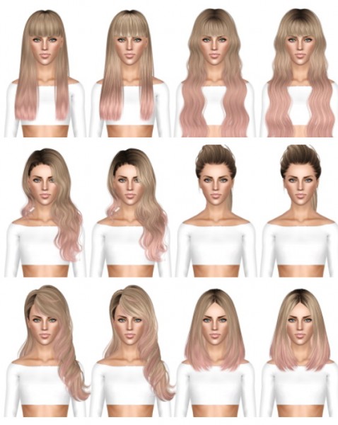 HAIR DUMP 9 by July Kapo for Sims 3