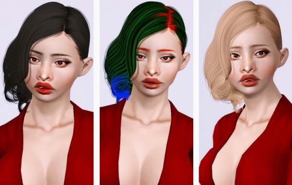 Alesso`s Aphrodite hairstyle retextured by Beaverhausen for Sims 3