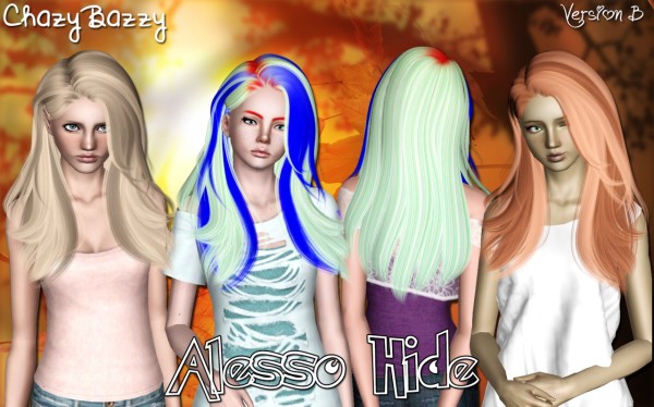 Alesso`s Hide hairstyle retextured by Chazy Bazzy for Sims 3