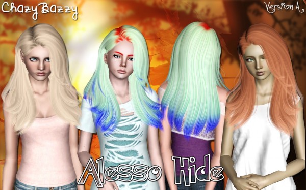 Alesso`s Hide hairstyle retextured by Chazy Bazzy for Sims 3