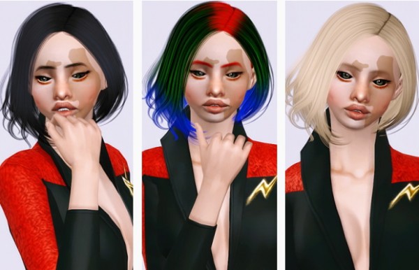 Sintiklia Angle hairstyle converted by Beaverhausen for Sims 3