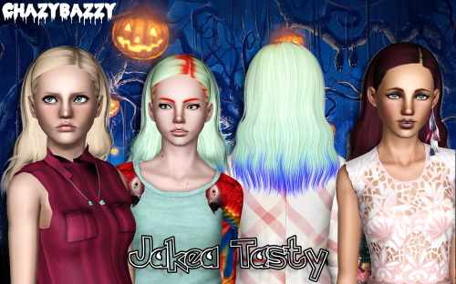 Jakea Tasty hair retextured by Chazy Bazzy for Sims 3