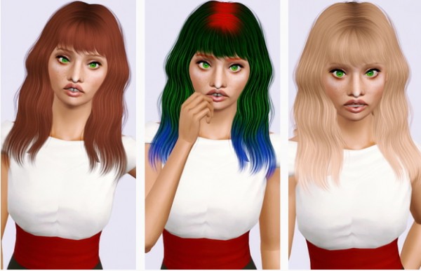Sintiklia Alia chopped hairstyle by Beaverhausen for Sims 3