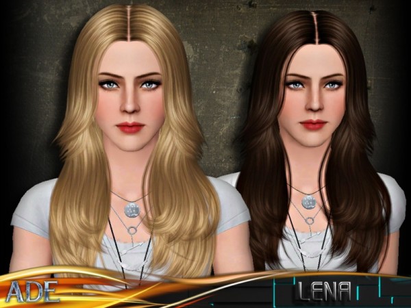 Lena hair for TS4 by Ade Darma by The Sims Resource for Sims 3