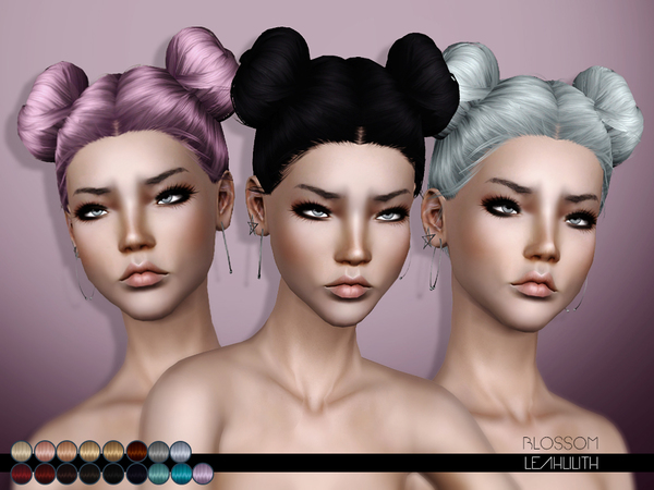 Blossom hair for TS3 by LeahLilith by The Sims Resource for Sims 3
