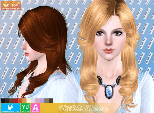 YU182 Aileen hair for TS3 by NewSea for Sims 3