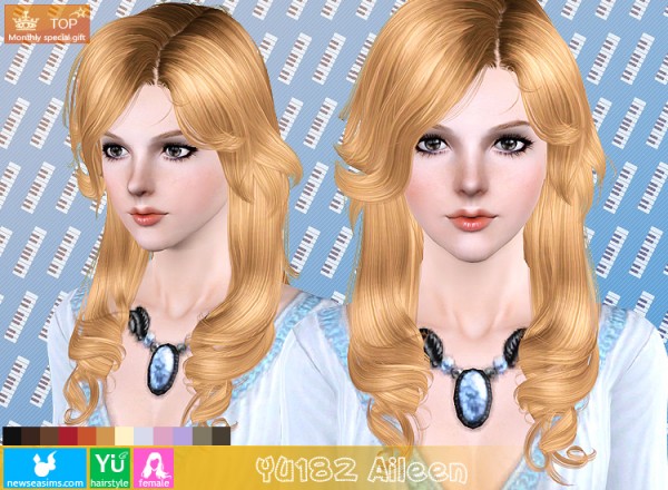 YU182 Aileen hair for TS3 by NewSea for Sims 3