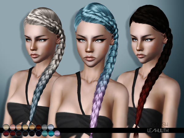 Crush hairstyle for TS3 by LeahLilith by The Sims Resource for Sims 3